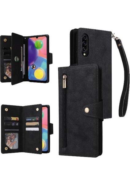Samsung Galaxy A70/AHAND Kart Tutucu Fermuar Cüzdan Kapak Için Kılıf ile El (Yurt Dışından)