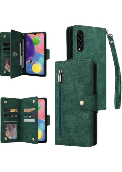 Samsung Galaxy A70/AHAND Kart Tutucu Fermuar Cüzdan Kapak Için Kılıf ile El (Yurt Dışından)