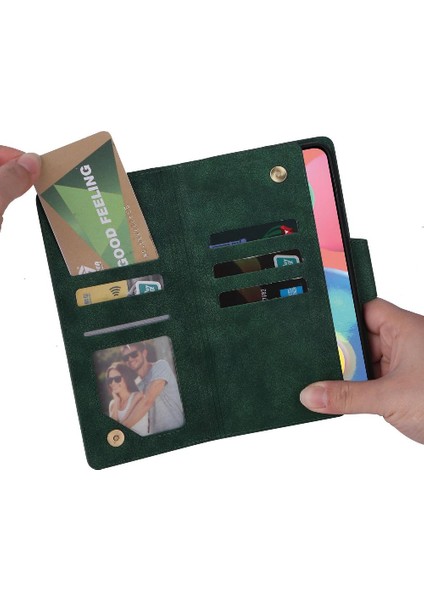 Samsung Galaxy A70/AHAND Kart Tutucu Fermuar Cüzdan Kapak Için Kılıf ile El (Yurt Dışından) fırsatları