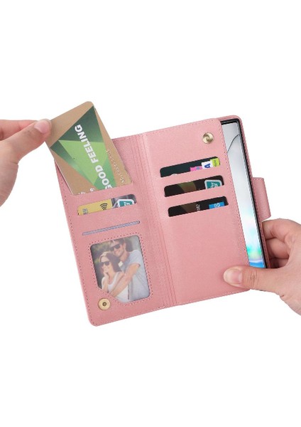 Samsung Galaxy Not 10 Için Kılıf Kart Tutucu Fermuar Cüzdan Kapak ile El (Yurt Dışından) indirimleri