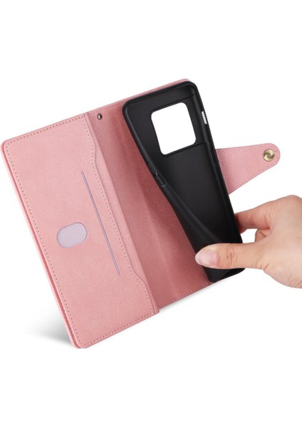 El Kayışı Kart Tutucu Manyetik Deri ile Oneplus 10 Pro 5g Için Kılıf (Yurt Dışından)