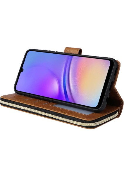 El Kayışı ile 9 Kart Yuvaları ile Samsung Galaxy A05 Cüzdan Durumda (Yurt Dışından) indirimleri