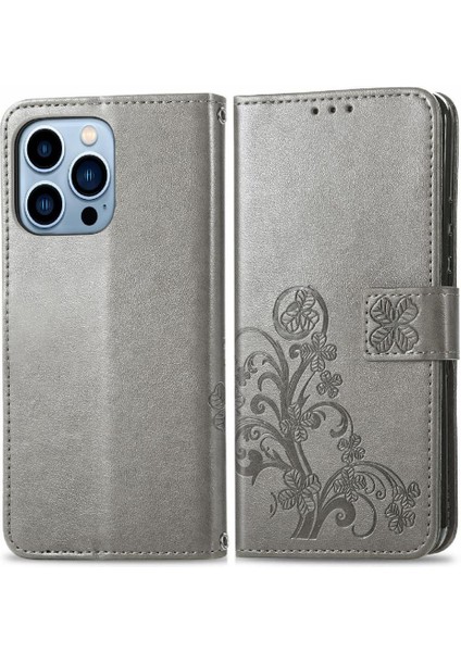 Iphone 13 Için Kılıf Promax Flip Kapak Zarif Iş Deri Kılıf Kısa (Yurt Dışından)