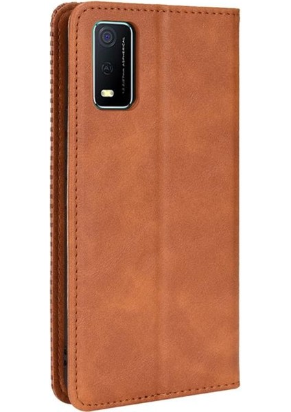 Vivo Y3S 2021 Manyetik Kapatma Pu Deri Cüzdan Için Kılıf (Yurt Dışından) modelleri