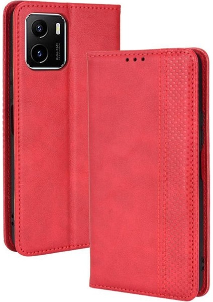 Vivo Y01/Y15S 2021/Y15A Cüzdan Manyetik Kapatma Pu Deri Kılıf (Yurt Dışından)