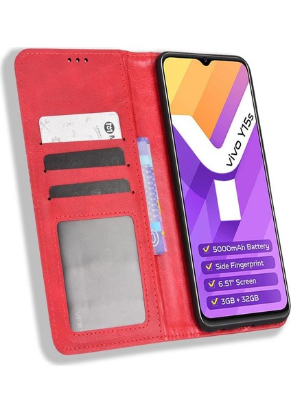 Vivo Y01/Y15S 2021/Y15A Cüzdan Manyetik Kapatma Pu Deri Kılıf (Yurt Dışından) indirimleri