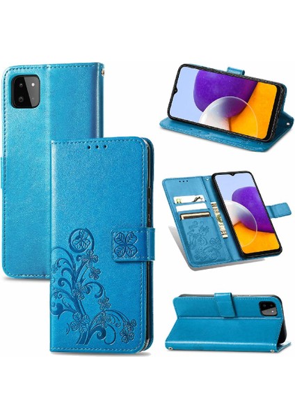 Samsung Galaxy A22 5g Için Kılıf Zarif Iş Dört Yapraklı Yonca Deri (Yurt Dışından) modelleri