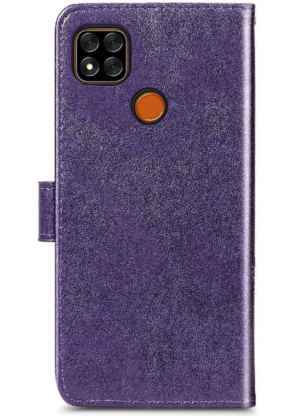 Xiaomi Redmi 9c Için Kılıf Kısa Kayış Kapak Kapak Dört Yapraklı Yonca Zarif (Yurt Dışından) fırsatları