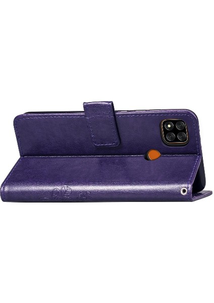 Xiaomi Redmi 9c Için Kılıf Kısa Kayış Kapak Kapak Dört Yapraklı Yonca Zarif (Yurt Dışından) indirimleri