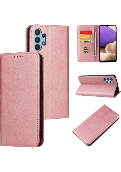 Kart Tutucu Kickstand Tam Koruma ile Samsung GALAXYA32 4g Için Kılıf (Yurt Dışından)