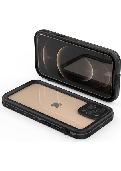 Iphone 12 Için Kılıf Pro IP68 Su Geçirmez Tam Ekran Koruyucu 12FT Inşa (Yurt Dışından) modelleri