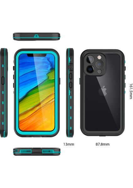 Iphone 13 Pro Için Ekran Koruyucu 12FT Askeri Darbeye Dayanıklı IP68 (Yurt Dışından) modelleri