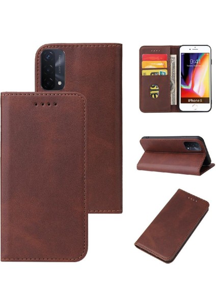 Kart Tutucu Kickstand Tam Koruma ile Oppo A74 5G/A54 5g Için Kılıf (Yurt Dışından)