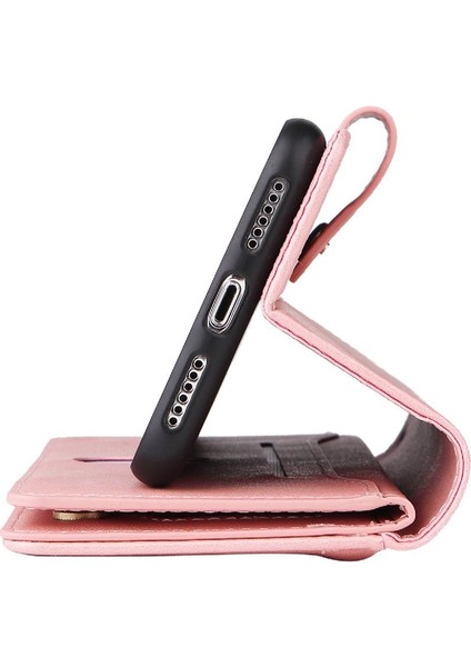 Iphone X/xs Kart Tutucu Fermuar Cüzdan Kapak El Kayışı ile (Yurt Dışından) fiyatları