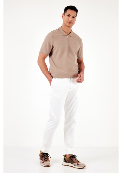 Pamuklu Regular Fit Fermuarlı Polo Yaka T Shirt Erkek Polo T Shirt 5902434 modelleri