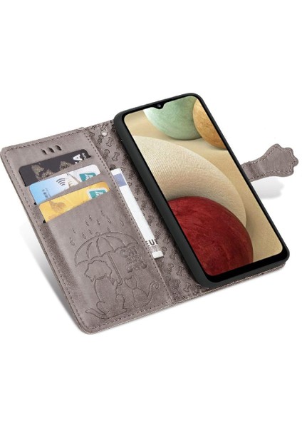 Samsung Galaxy A12 Için Kılıf Kısa Kayış Kapak Kapak Karikatür Hayvanlar Kılıf (Yurt Dışından) modelleri