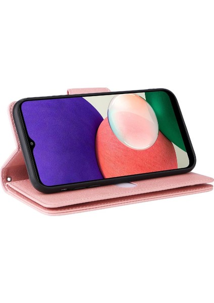 Samsung Galaxy A22 Için Kılıf 5g Kart Tutucu Fermuar Cüzdan Kapak ile El (Yurt Dışından) modelleri