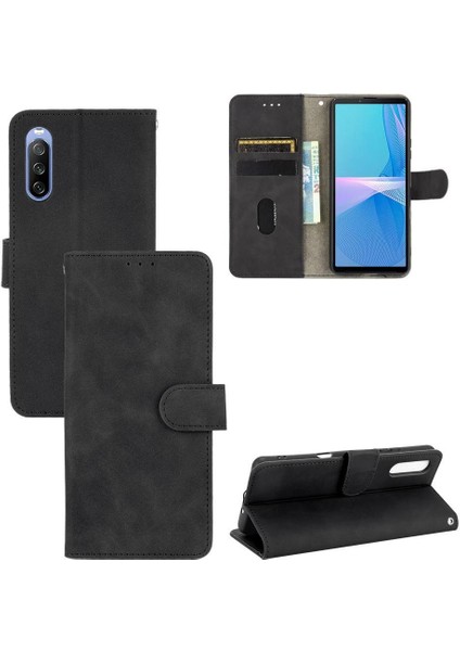 Kart Tutucu Kickstand ile Sony Xperia 10 Iii Kart Ekleme Için Kılıf (Yurt Dışından)