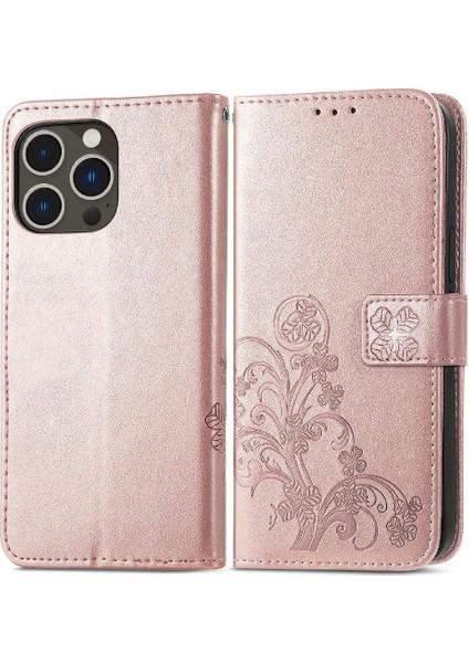 Iphone 14 Için Kılıf Pro Kısa Kayış Dört Yapraklı Yonca Zarif Iş (Yurt Dışından)