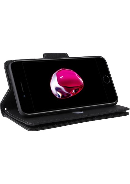 Iphone 7 Için Kılıf Artı/8 Artı Manyetik Deri Kart Tutucu Fermuar Cüzdan (Yurt Dışından) modelleri