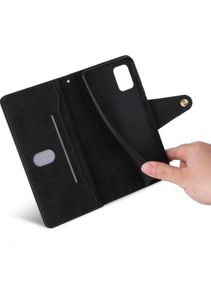 Samsung Galaxy A51 5g Kart Tutucu Için Kılıf ile El Kayışı Fermuar Cüzdan (Yurt Dışından) fırsatları