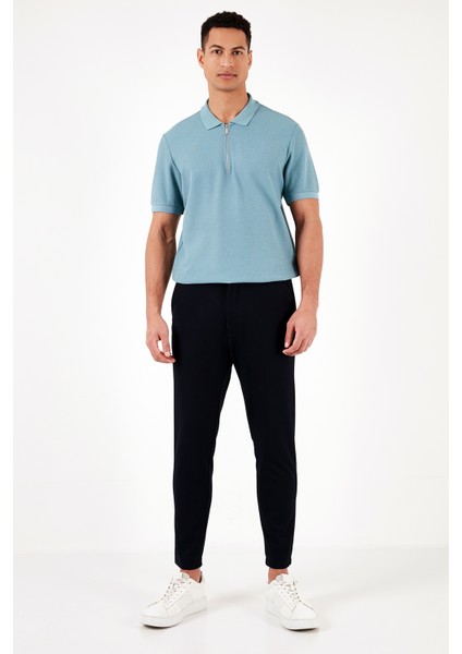 Pamuklu Regular Fit Fermuarlı Polo Yaka T Shirt Erkek Polo T Shirt 5902434 modelleri