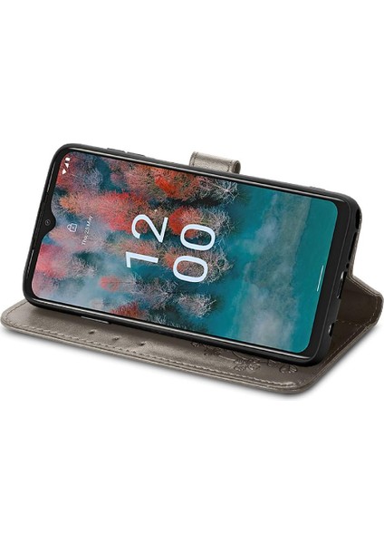 Nokia C12 Kısa Kayış Zarif Iş Çevirme Kapağı Deri Kılıf (Yurt Dışından) fırsatları