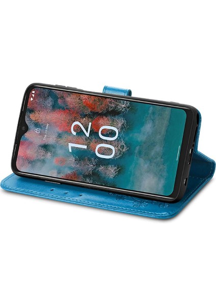Nokia C12 Kısa Kayış Zarif Iş Çevirme Kapağı Deri Kılıf (Yurt Dışından) modelleri