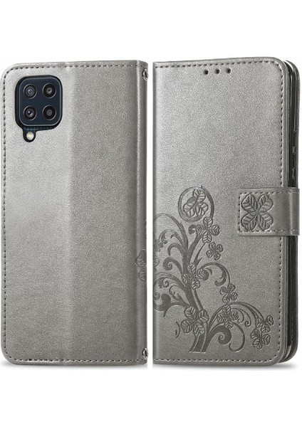 Samsung Galaxy M32 Flip Kapak Kılıf Için Kılıf Kısa Kayış Zarif (Yurt Dışından)