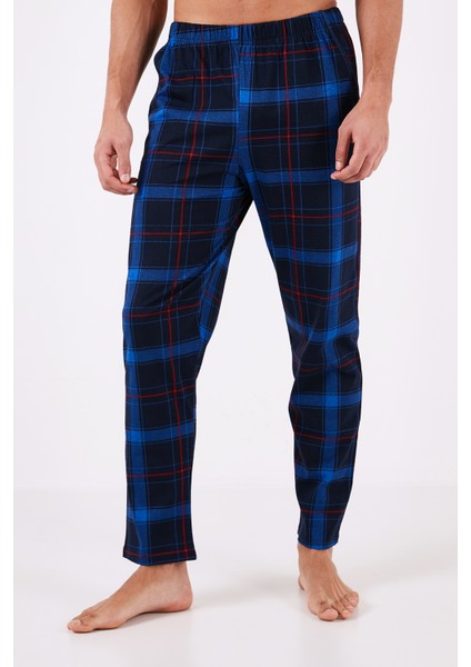 Ekoseli Pamuklu Regular Fit Kısa Kollu Pijama Takımı Erkek Pijama Takımı 6572006