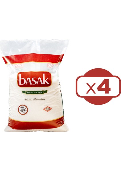 Toz Şeker 2 kg x 4 Adet