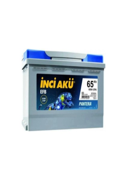 Inci Efb Max Tıgrıs 12V 65 Amper Alçak Tip Efb (Start-Stop) Akü.!! Yeni-Güncel Üretim.!!