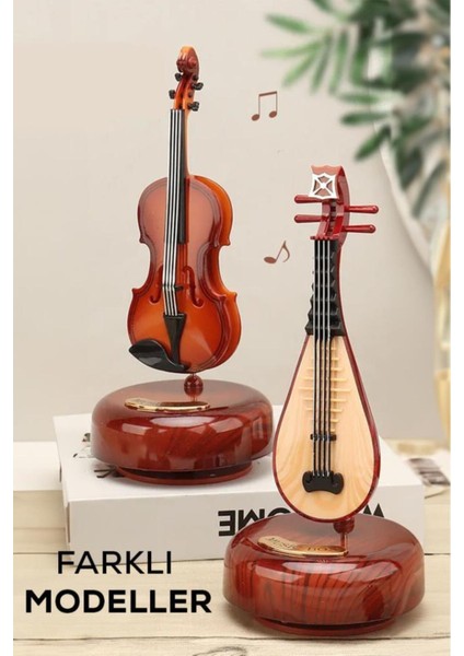 Kahverengi Hareketli Keman Müzik Kutusu fırsatları
