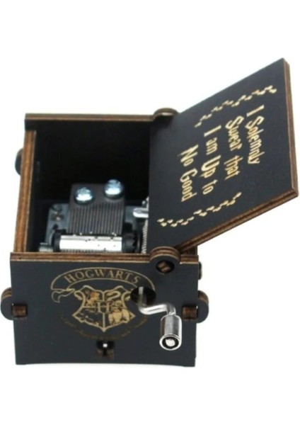 Dekoratif Harry Potter Mekanik Ahşap Müzik Kutusu 6.4x5.2x4.2cm indirimleri