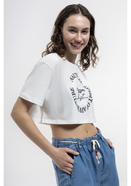 Loose Crop Kadın Tshirt Lf2035323 Lf2035323015