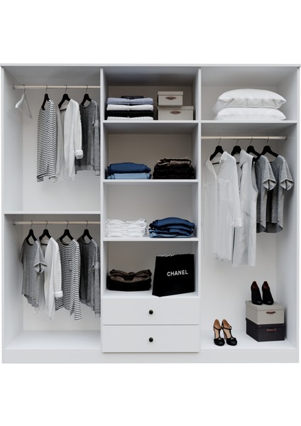 DİAMOND6KAPAKLI Dolap (%100MDF)