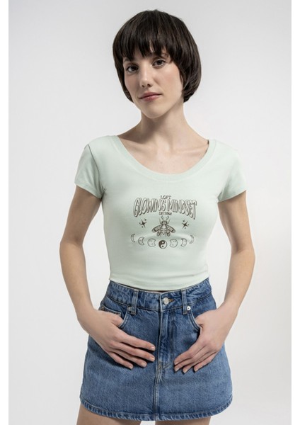 Crop Kadın Tshirt Lf2035279 Lf2035279004