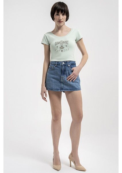 Crop Kadın Tshirt Lf2035279 Lf2035279004 modelleri