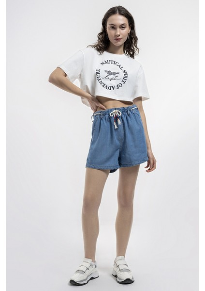 Loose Crop Kadın Tshirt Lf2035323 Lf2035323015