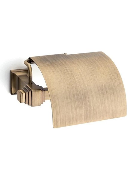 Castle Antik Sarı Kapaklı Tuvalet Kağıtlığı