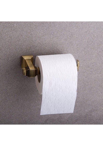 Castle Antik Sarı Tuvalet Kağıtlığı