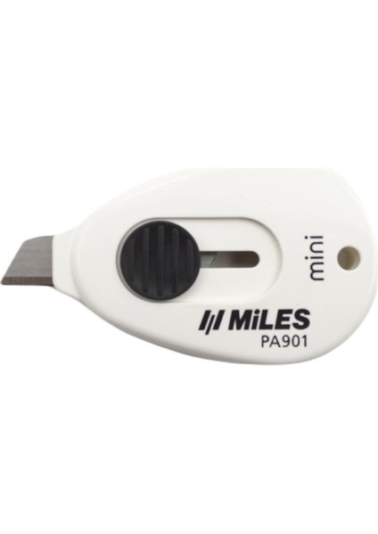 Mini Maket Bıçağı Otomatik Kilit Güvenlikli 9 mm Fildişi PA901 modelleri