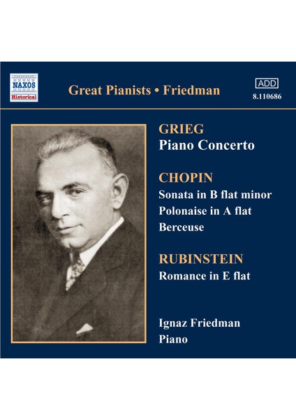 V/c: Pıano Pıeces: Grıeg, Chopın, Rubınsteın-Cd