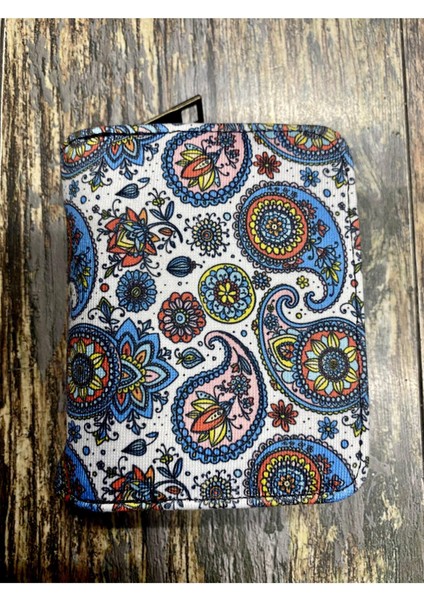 Etnik Otantik Desenli Bölmeli Kullanışlı Cüzdan