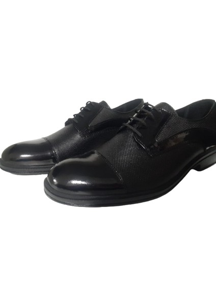 Dikyol Erkek Siyah Rugan Bağcıklı Deri Günlük Şık Ayakkabı DİKYOL2356 fiyatları