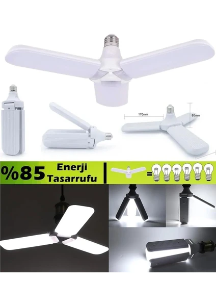 LED Pervane Ampul 45W