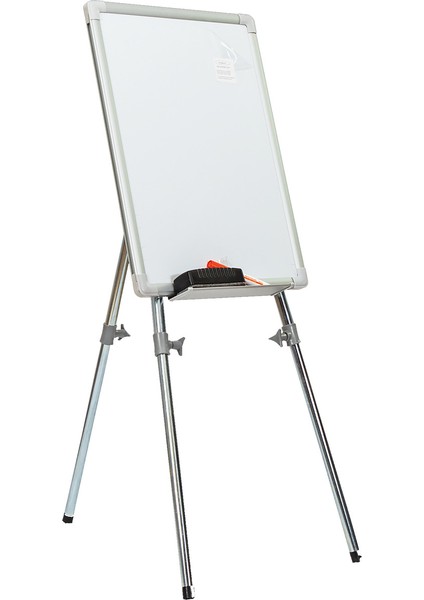 50x70 Teleskopik Ayaklı Beyaz Yazı Tahtası Alüminyum Çerçeve Laminant Yüzey