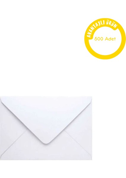 Davetiye Zarfı 13x18 90 gr 1.Hamur Silikonlu 500 Adet