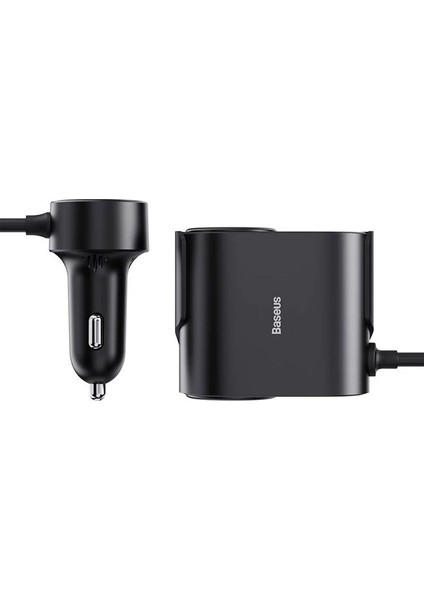 Ason Plus Baseus 30W USB + Type-C Hızlı Şarj Araç Çakmaklık Çoklayıcı Şarj Aleti