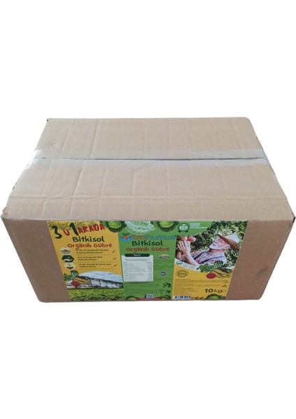 3 Ü 1 Arada, Biohumus Organik Gübre Bitki Besleyici, 10 kg